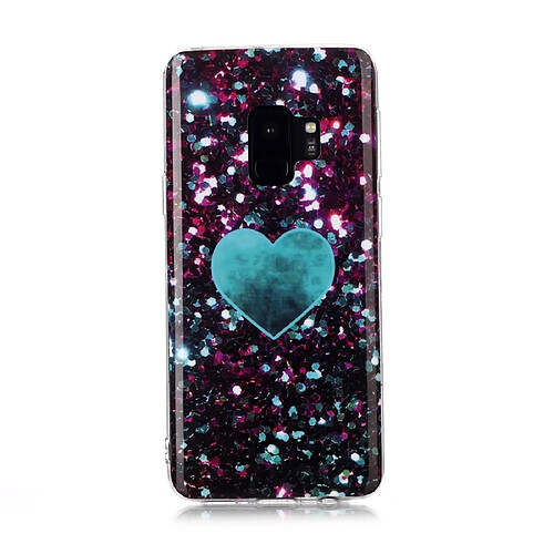 Wewoo Coque Fine Pour Galaxy S9 Motif de dessin coloré Fabrication IMD Étui de protection souple en TPU Amour Vert