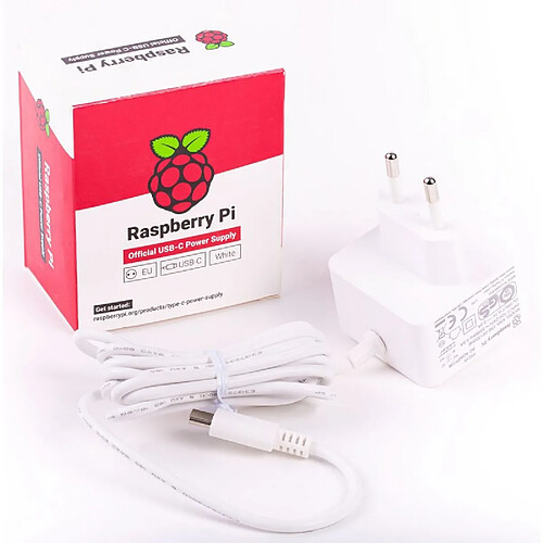 Alimentation Raspberry Pi 4 Modèle B - Version UK