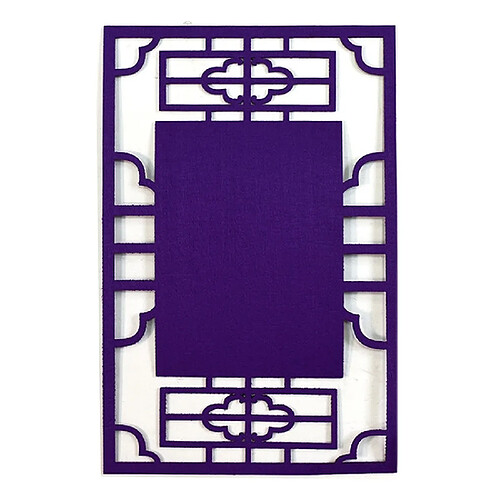 Wewoo École stéréo coloré épais non-tissé fond Pad décoration matériauxtaille 23,5 x 36 cm violet