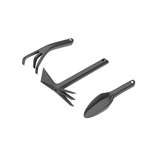 Kit outils de jardin Cellfast 3 pièces, Truelle de plantation, Cultivateur, Double houe