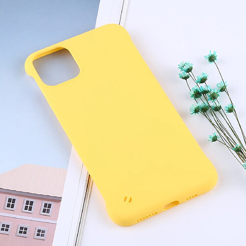 Wewoo Coque Rigide Étui de protection anti-dérapage pc pour iphone 11 pro jaune