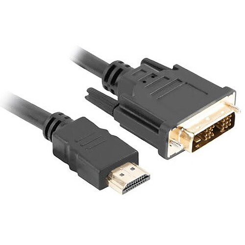 Câble Lanberg HDMI-A mâle vers DVI-D mâle 1,8m