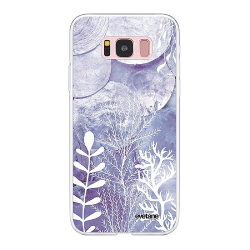 Coque Samsung Galaxy S8 360 intégrale transparente Nacre et Algues Ecriture Tendance Design Evetane.