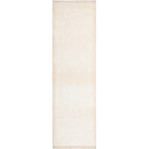 Vidal Tapis de couloir en laine 300x89 beige Darya