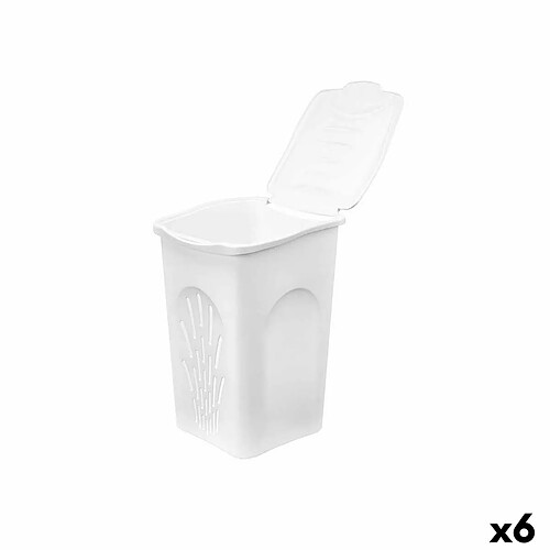 Stefanplast Panier à linge Blanc Plastique 50 L (6 Unités)