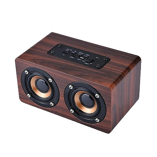 Universal En haut-parleur Bluetooth rétro sans fil Portable Mini Bluetooth Altavoz 3D Dual Loudspeakers Prise en charge le lecteur de carte TF pour Xiaomi