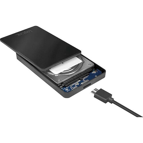 LOGILINK Boitier USB3.0 pour disque dur 2.5 HDD/SSD Noir