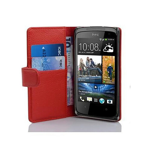 Cadorabo Coque HTC Desire 500 Etui en Rouge