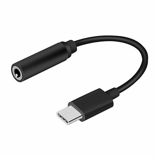 INECK® Casque câble adaptateur, fiche USB 3.1 type C vers Jack 3,5 mm prise