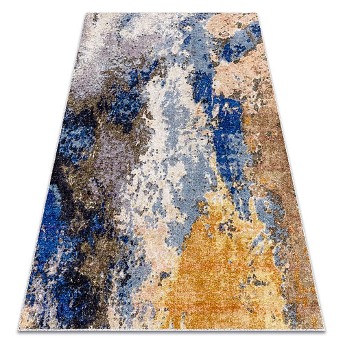 RUGSX Tapis lavable MIRO 51774.802 Abstraction antidérapant - bleu beige 120x170 cm