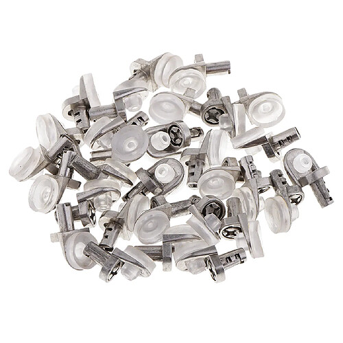 50 / 30Pcs support de meuble étagère support de tablette en verre Pegs 25x8mm