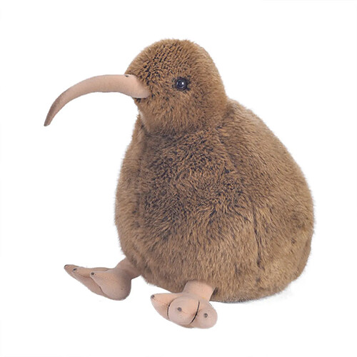 Universal 28cm Mignon Oiseau Peluche Animaux Peluche Poupée Peluche Kiwi Marron Accompagné de jouets de sommeil pour les enfants Cadeau | Oreiller de luxe