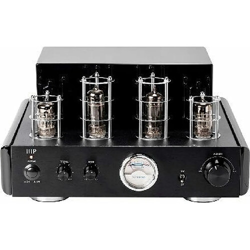 Monoprice 50 Watt Stereo Hybrid Tube Amplifier with Bluetooth & Line Output (EU Plug)