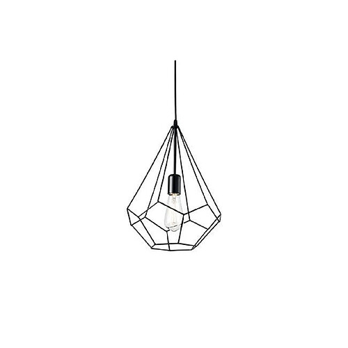 Ideal Lux Suspension Ampolla Métal Noir 1 ampoule 60cm