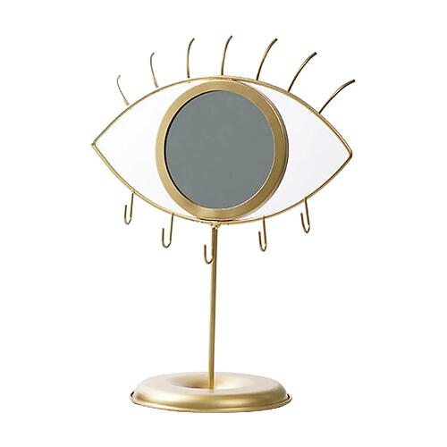 Miroir En Forme D'oeil de Table avec Le Support de Bijoux, Cintre Décoratif Moderne de Collier