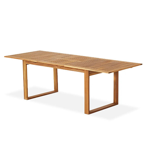 Table salon de jardin Levata - BOCARNEA - Bois Acacia - Table extensible papillon - 180/240 cm - Pour 8 personnes