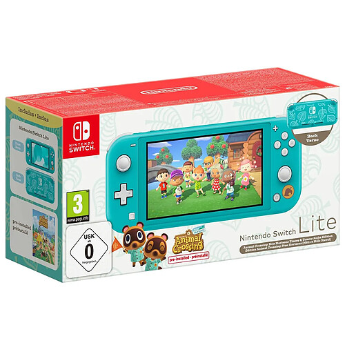 Console Nintendo Switch Lite Edition Animal Crossing Vert