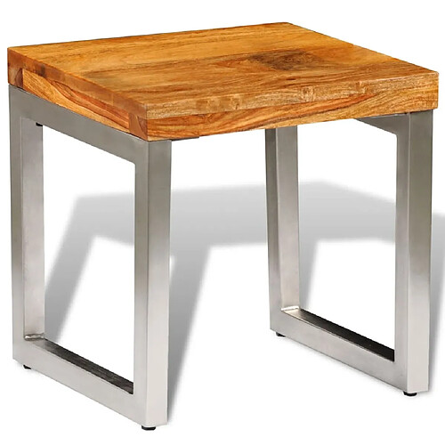 vidaXL Table basse bois massif