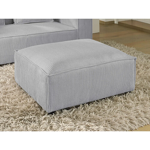 Lisa Design Stella - pouf en velours côtelé - style contemporain