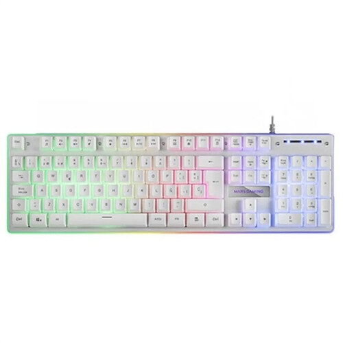 Clavier Mars Gaming MK220WES RGB Blanc