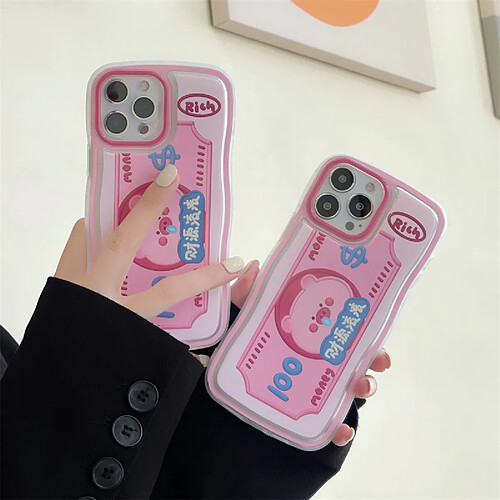 GUPBOO Étui pour iPhone11ProMax Coque pour téléphone portable mignon cochon et fille dollar