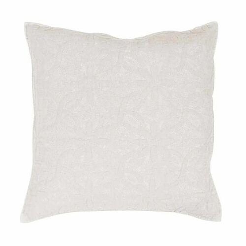 Paris Prix Housse de Coussin Florette 60x60cm Blanc