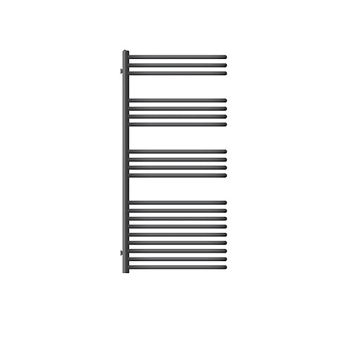 LuxeBath Radiateur mural porte-serviette anthracite 500x1200 mm avec thermoplongeur 900 W