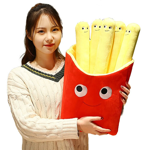 Universal 50cm mignon frites peluche jouet dessin animé vie réelle nourriture oreiller poupée peluche cadeau d'anniversaire pour les enfants | oreiller de luxe