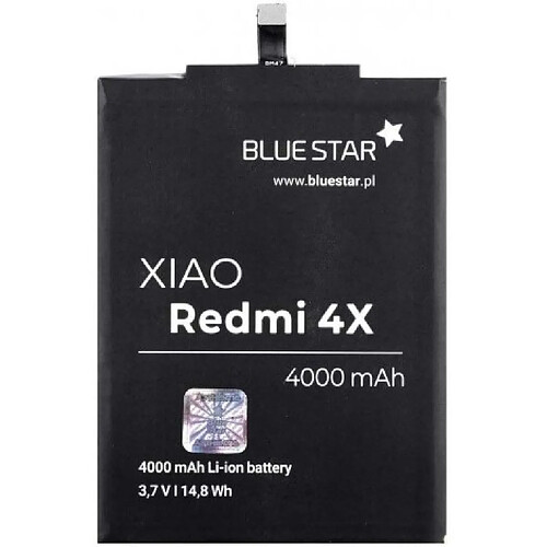 Blue Star Batterie BlueStar Prenium – Pour Xiaomi Redmi Note 4X 4000mAh – Remplace BM47