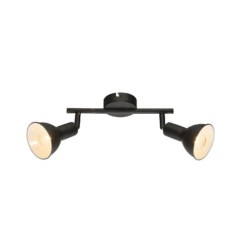 Globo Lighting Plafonnier 2 spots en métal - Noir