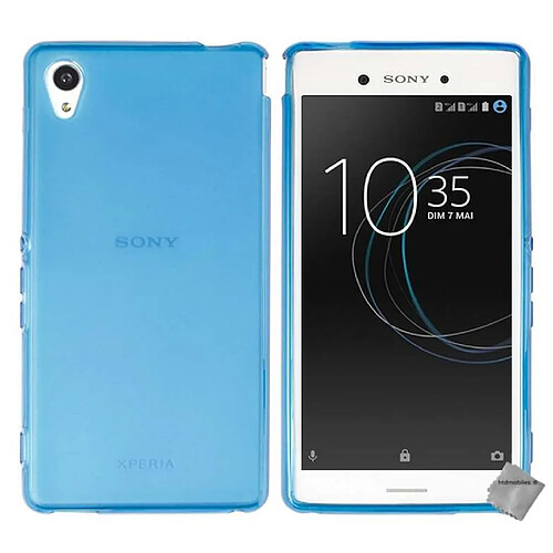 Htdmobiles Coque silicone gel fine pour Sony Xperia XA1 Ultra + verre trempe - BLEU