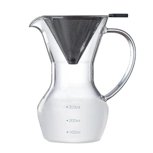 Verser Sur La Cafetière En Verre Cafetière Goutte à Goutte Bouilloire à Café Outil De Préparation De Café 600 Ml