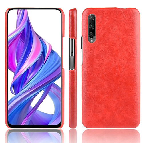 Wewoo Coque PC antichoc Litchi Texture PC + PU pour Huawei Honor 9X / 9X Pro rouge