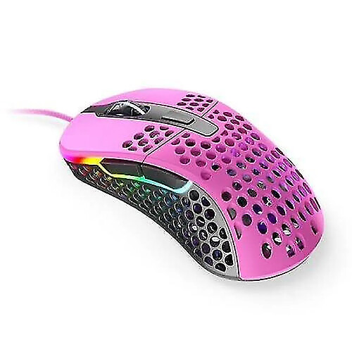 Universal M4 M4 Wired Optical Gaming Mouse USB 16000 DPI Omron commutateurs 6 boutons xg-m4-rgb-rose