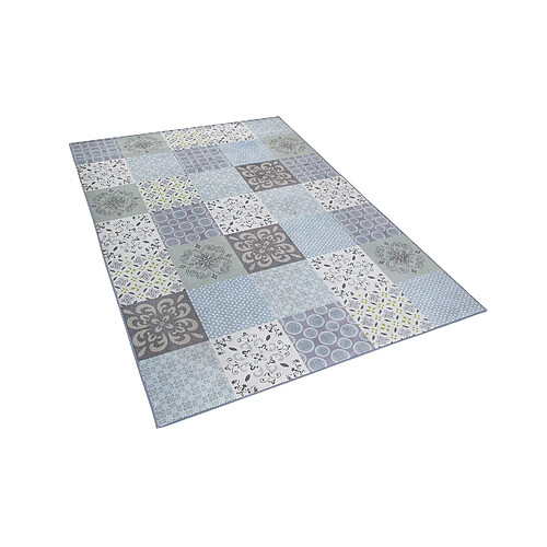 Beliani Tapis 140 x 200 cm motif mosaïque INKAYA