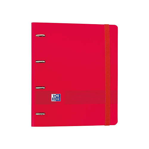 Reliure à anneaux Oxford Europeanbinder Polyfoam Rouge A4