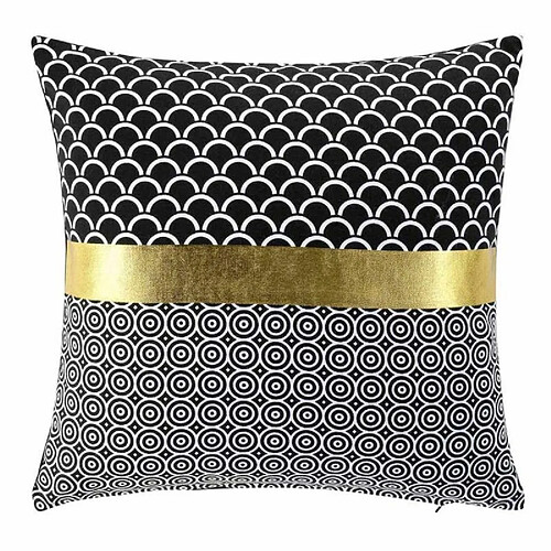 Paris Prix Housse de Coussin Déco Blackor 40x40cm Or