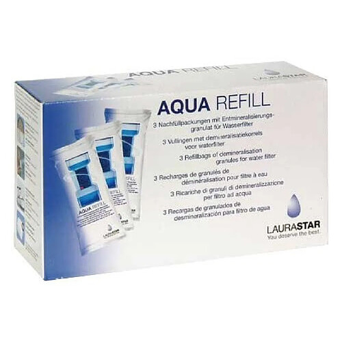 Aqua refill lot de 3 recharges filtres pour centrale vapeur laurastar