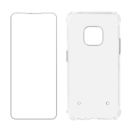 Avizar Pack Protection Nokia XR20 Coque Souple et Verre Trempé Transparent