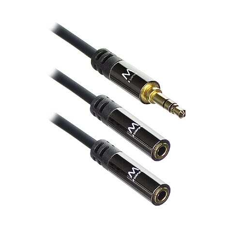 Ewent EW9236 câble audio 0,15 m 3,5mm 2 x 3.5mm Noir