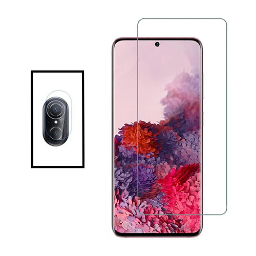 PHONECARE Kit Film Caméra Arrière + Verre Trempé 5D Full Cover pour Huawei Nova 9 SE - Transparent / Noir