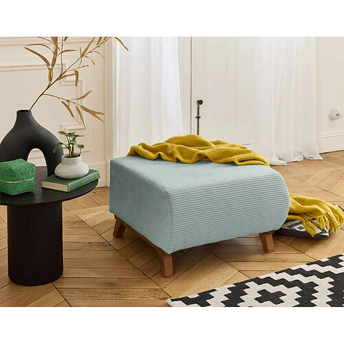 Bestmobilier Cristal - pouf modulable - 65 cm - en velours côtelé