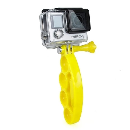 Wewoo Stabilisateur jaune pour GoPro Hero 4 / 3+ / 3/2 Poignée Doigts avec vis à tête