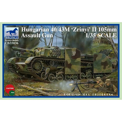 Bronco Models Maquette Char Hungarian 40/43m Zrinyi Ii 105mm Assault Gun