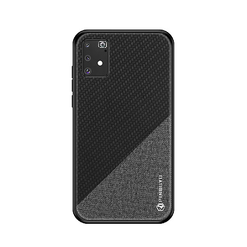 Coque en TPU + PU hybride noir pour votre Samsung Galaxy A91/S10 Lite