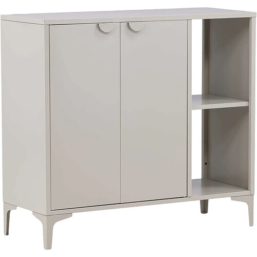 Venture Home Buffet 2 portes 2 cases Piring beige.