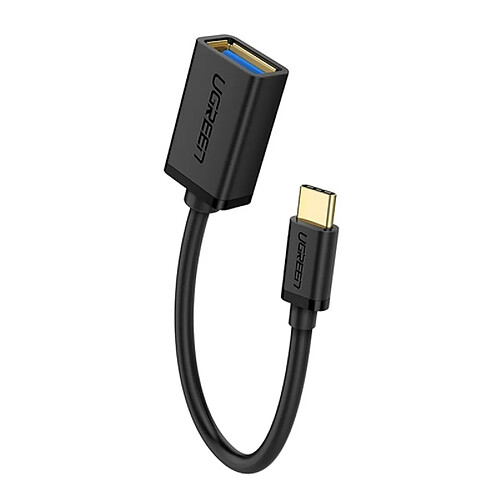 Wewoo Adaptateur 13cm USB 3.0 Femelle vers USB-C / Type-C Homme Convertisseur OTG (Noir)