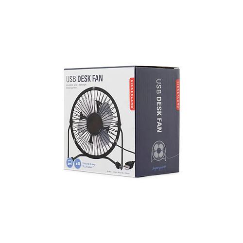 Kikkerland Mini ventilateur USB noir