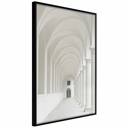 Paris Prix Affiche Murale Encadrée White Colonnade 20 x 30 cm Noir