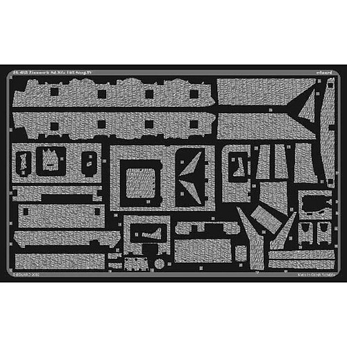 SD.KFZ. 163 Sturmgeschütz IV Zimmerit Fotoätzsatz- 1:35e - Eduard Accessories